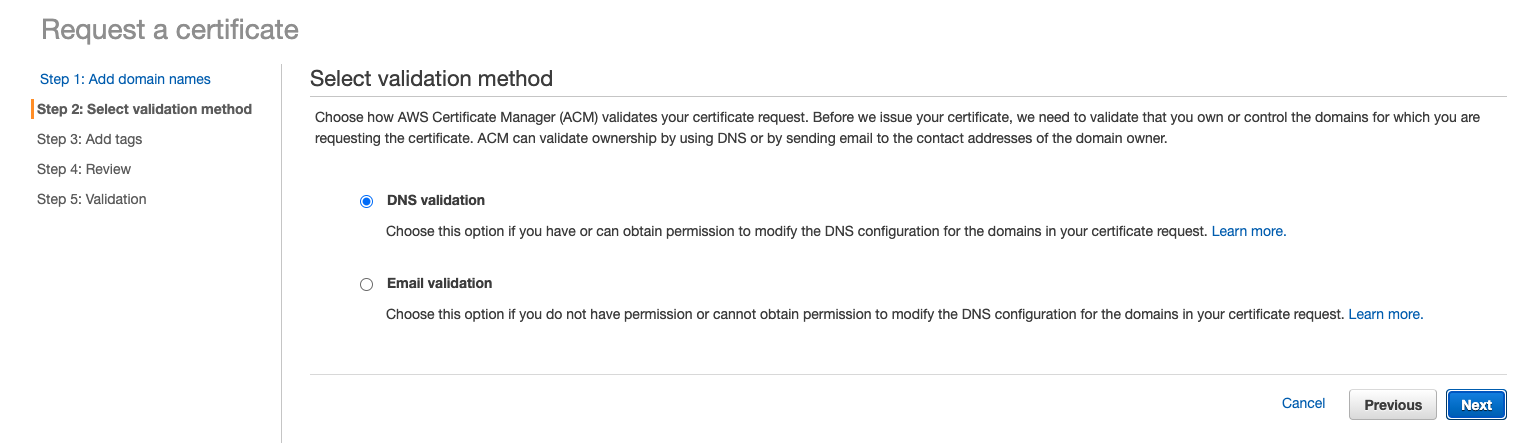 Validate Domains